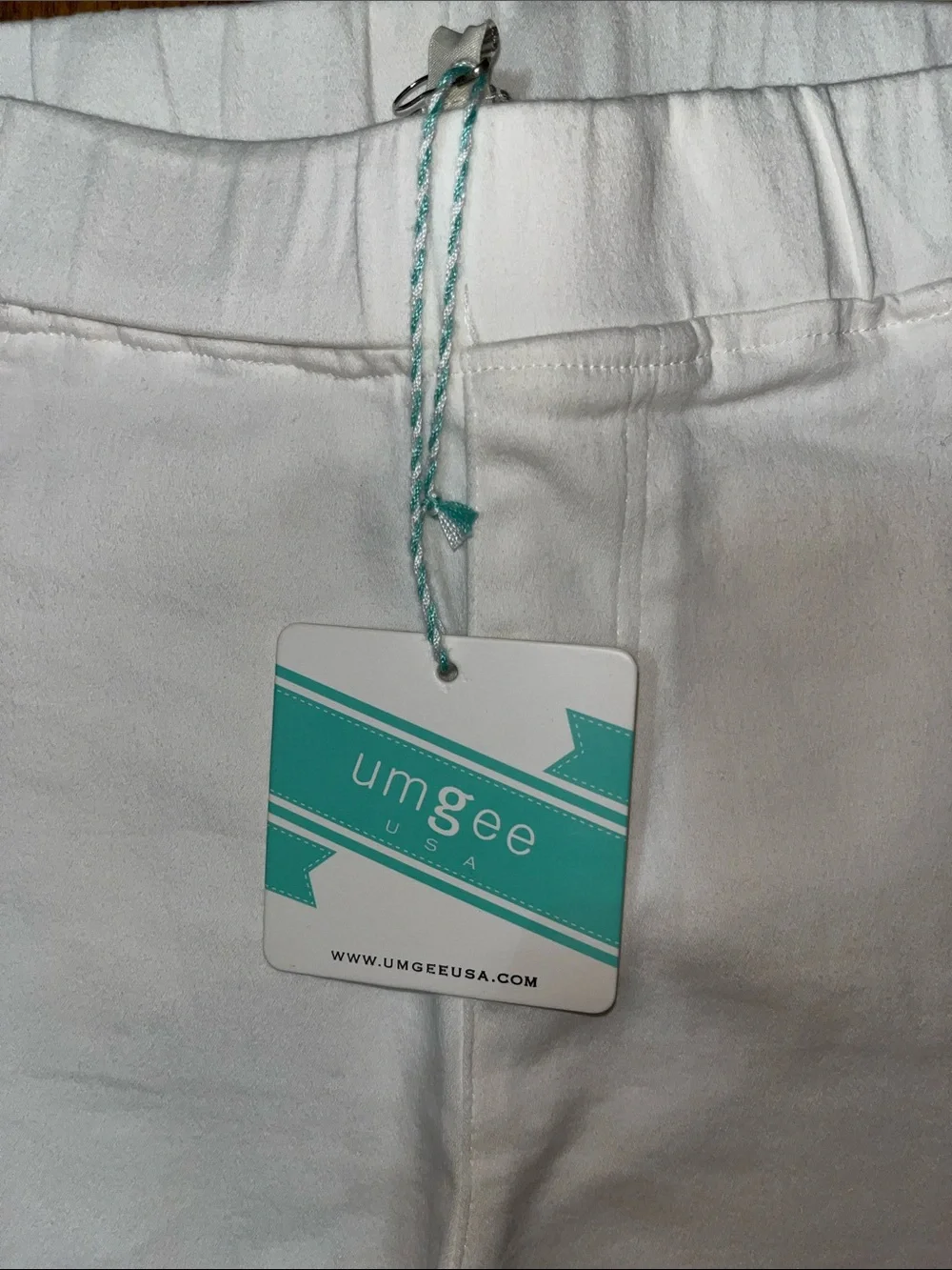 NWT Umgee High Waist White Distressed Jeggings with Front Panel Detailing Medium